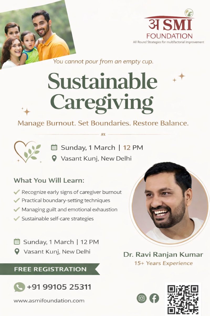 RAVIotist's tweet photo. You cannot pour from an empty cup. 💚

Caregivers give their time, energy, and love every single day — but who supports them
#AsmiFoundation #SustainableCaregiving #CaregiverSupport #MentalHealthMatters #ParentSupport #SelfCare #De https://t.co/SxixpacAQC