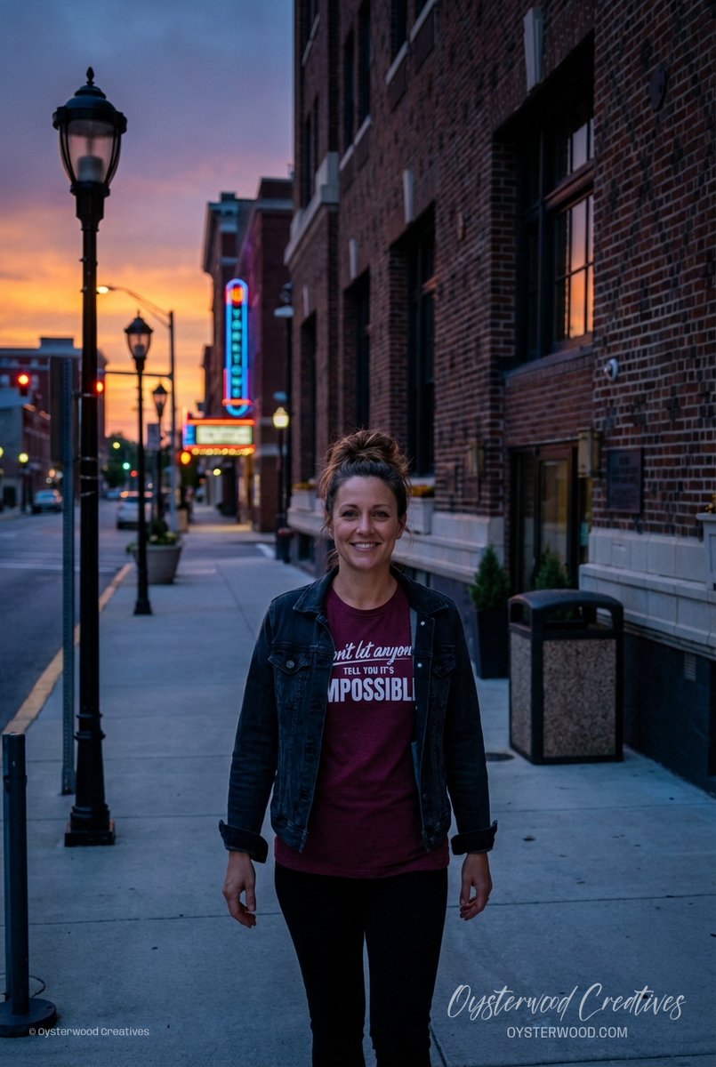 Oysterwood_'s tweet image. Neon dusk outside The Yorktowne Hotel, Tapestry Collection by Hilton. Same energy as this tee.
Hand-printed in York, PA with “Don’t let anyone tell you it’s impossible” loud and clear.
#HandPrinted #MadeInPA #OysterwoodCreatives

Shop here:  oysterwood.com/product/dont-l…