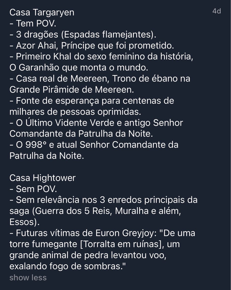 Confissões Asoiaf tweet media