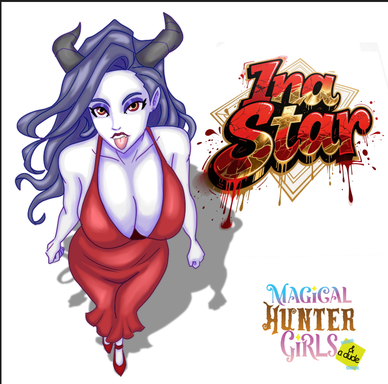 Next Banner for MHG&amp;D 
 Ina Star is the earthly avatar of Ishtar, the goddess of love and war . She is an immortal being who has guided magical girls throughout history 
  ko-fi.com/kachomancer 

#AnimeArt #OC #DigitalArt #CharacterDesign #ArtOfTheDay #artmoots