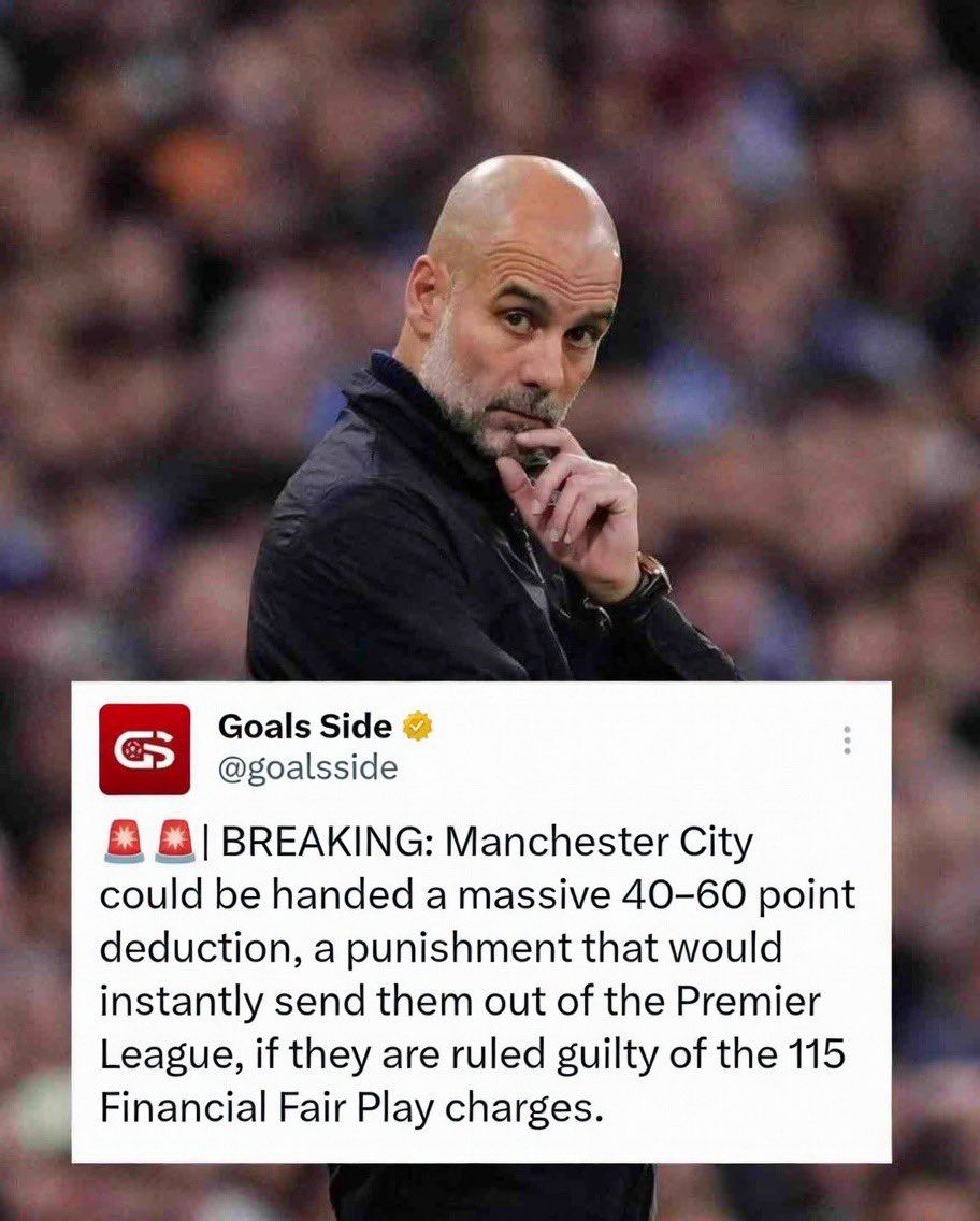 Rickjosh_10's tweet photo. Man City could finally be getting relegated.. 👀 https://t.co/bu8r7gmeks