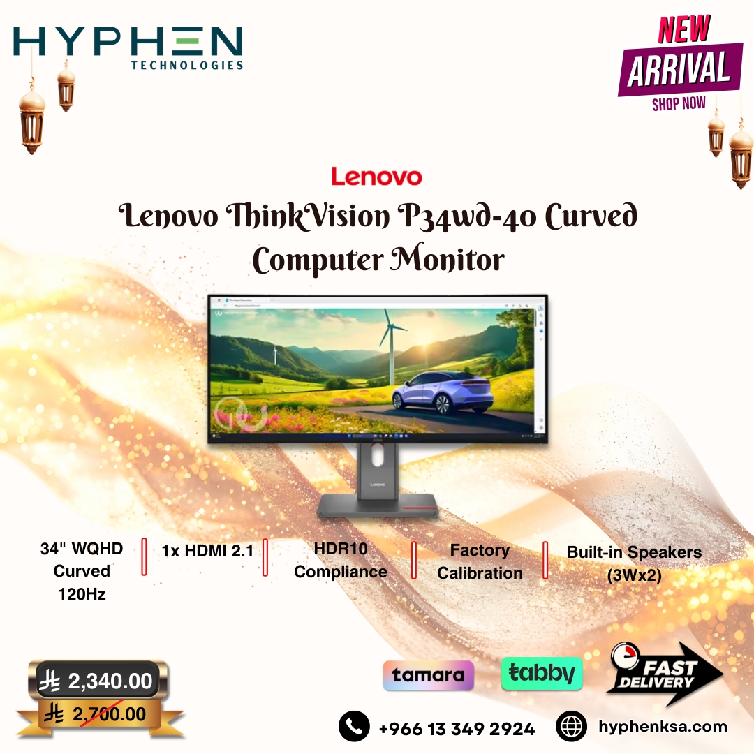 hyphenksa2025's tweet image. 🖥️ LENOVO MONITORS: Work. Create. Dominate.

👇 The lineup:

▪️ ThinkVision P34wd
▪️ ThinkVision T27
▪️ Legion R27qe
▪️ Legion R27fc-30
✅ Fast KSA Delivery | Tamara &amp;amp; Tabby
📞 Call: +966 13 349 2924
🌐 Shop: hyphenksa.com
#Lenovo #ThinkVision #LegionMonitor
