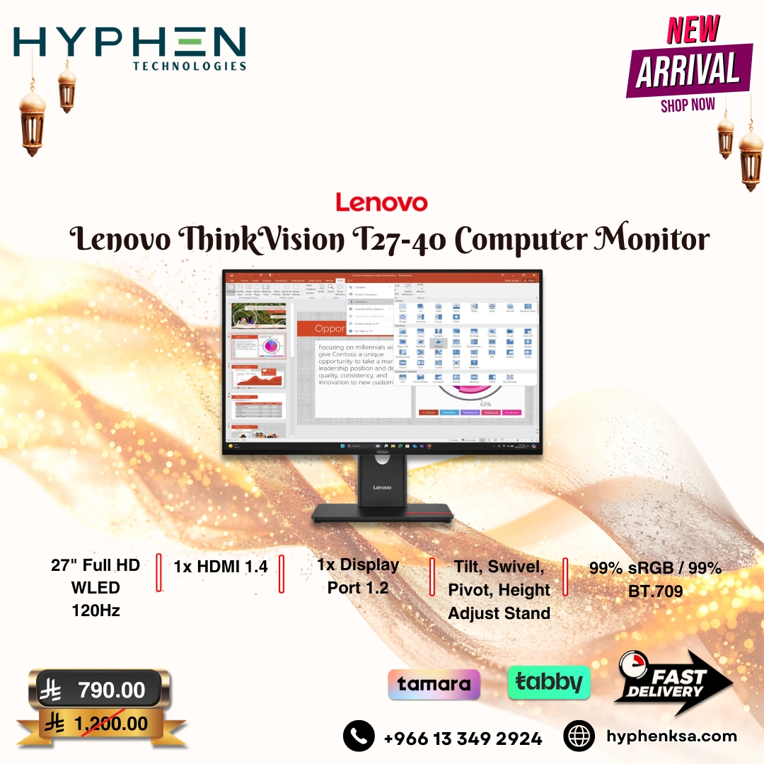 hyphenksa2025's tweet image. 🖥️ LENOVO MONITORS: Work. Create. Dominate.

👇 The lineup:

▪️ ThinkVision P34wd
▪️ ThinkVision T27
▪️ Legion R27qe
▪️ Legion R27fc-30
✅ Fast KSA Delivery | Tamara &amp;amp; Tabby
📞 Call: +966 13 349 2924
🌐 Shop: hyphenksa.com
#Lenovo #ThinkVision #LegionMonitor
