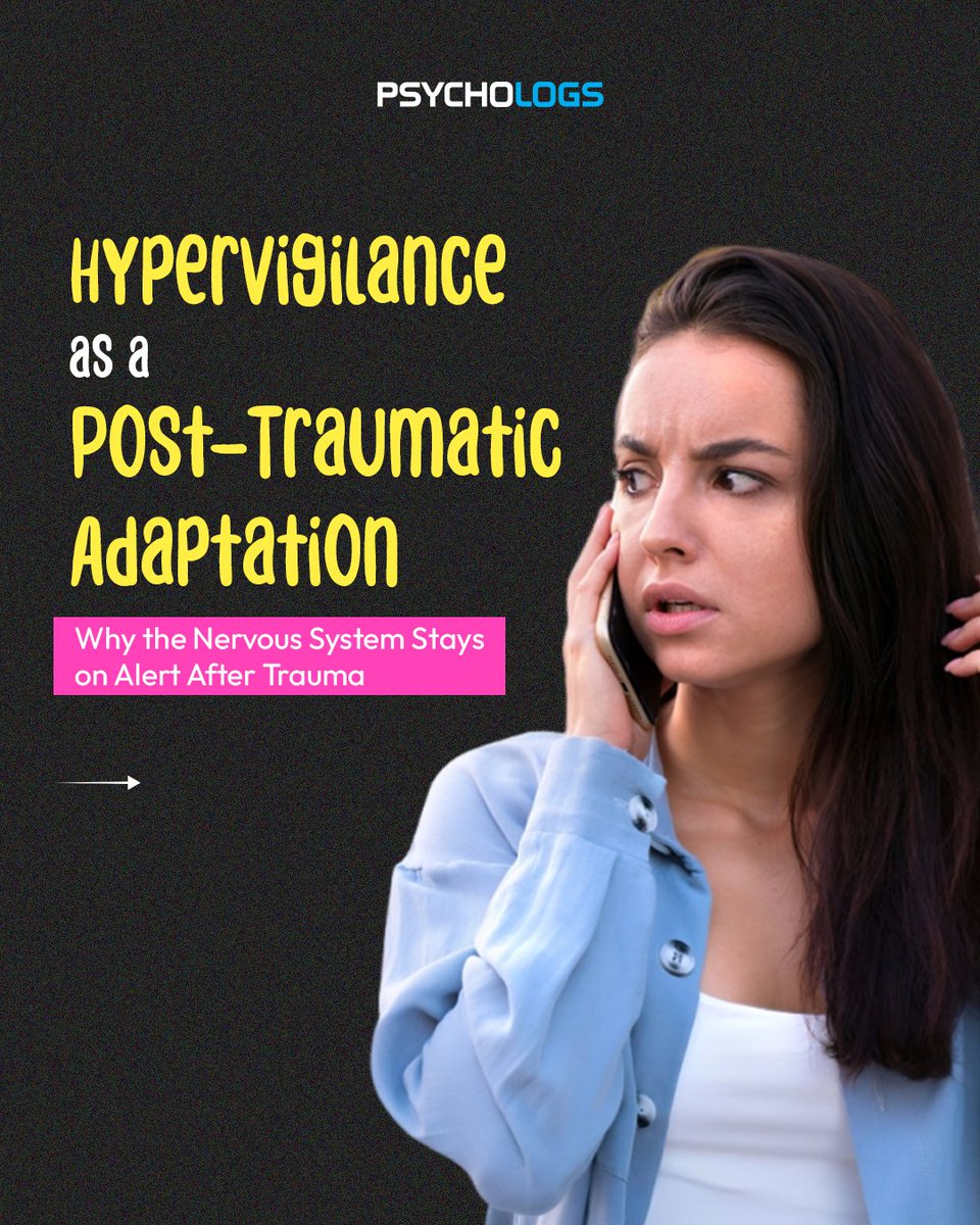 PsychologsIndia's tweet image. Hypervigilance isn’t just anxiety; it’s a survival skill learned in unsafe environments. What looks like “overreacting” is often a nervous system doing its best to protect. 

psychologs.com/hypervigilance…

#Hypervigilance #TraumaInformed #PTSDRecovery #MentalHealthAwareness #Trauma