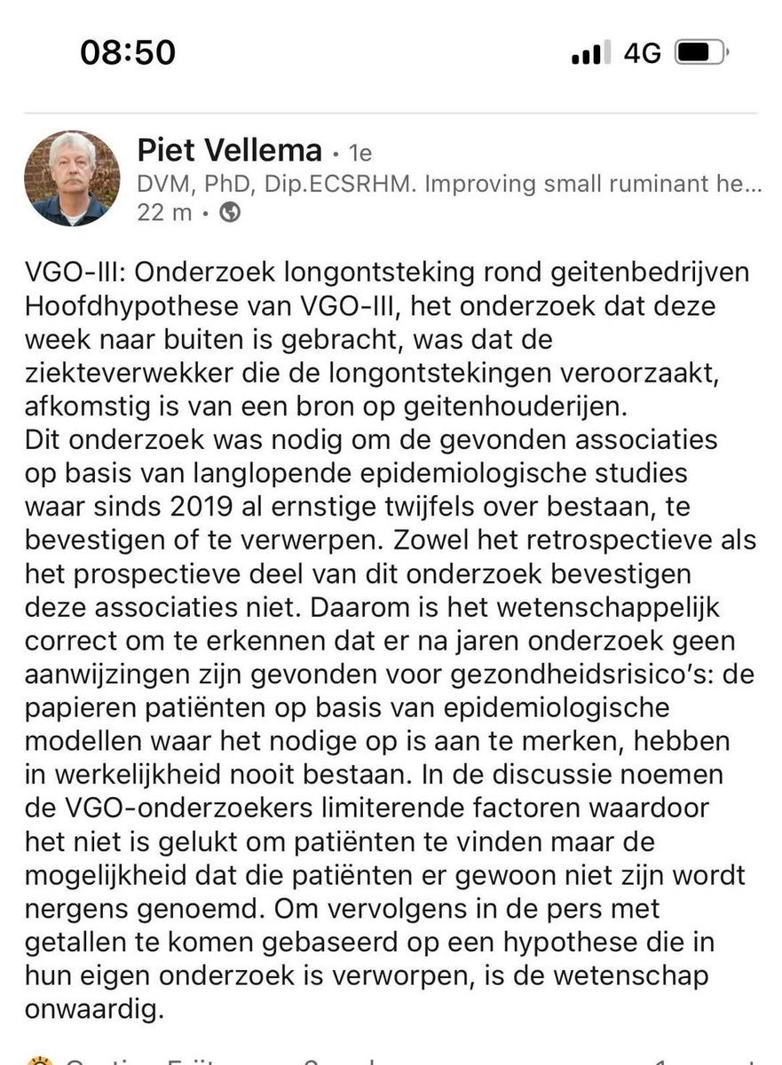Bij deze voor <a href="/jpaternotte/">Jan Paternotte</a> nog even wat achtergrond info over de #geitenhouderij van 'n echte deskundige! Stop met verspreiden van desinformatie over gemoduleerde "longontsteking" lijsten, welke zou worden veroorzaakt door landbouw! Het gaat om feiten! <a href="/2eKamertweets/">Tweede Kamer</a> <a href="/BoerBurgerB/">BBB BoerBurgerBeweging 🍀🍀🍀</a>