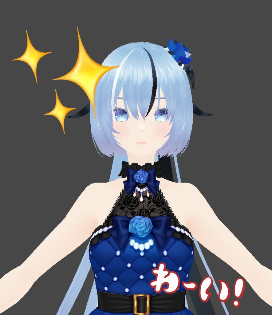 息抜きVRoid。でぃーちゃん改造中🚗³₃ 服はVRoidプリセットの色変え 横