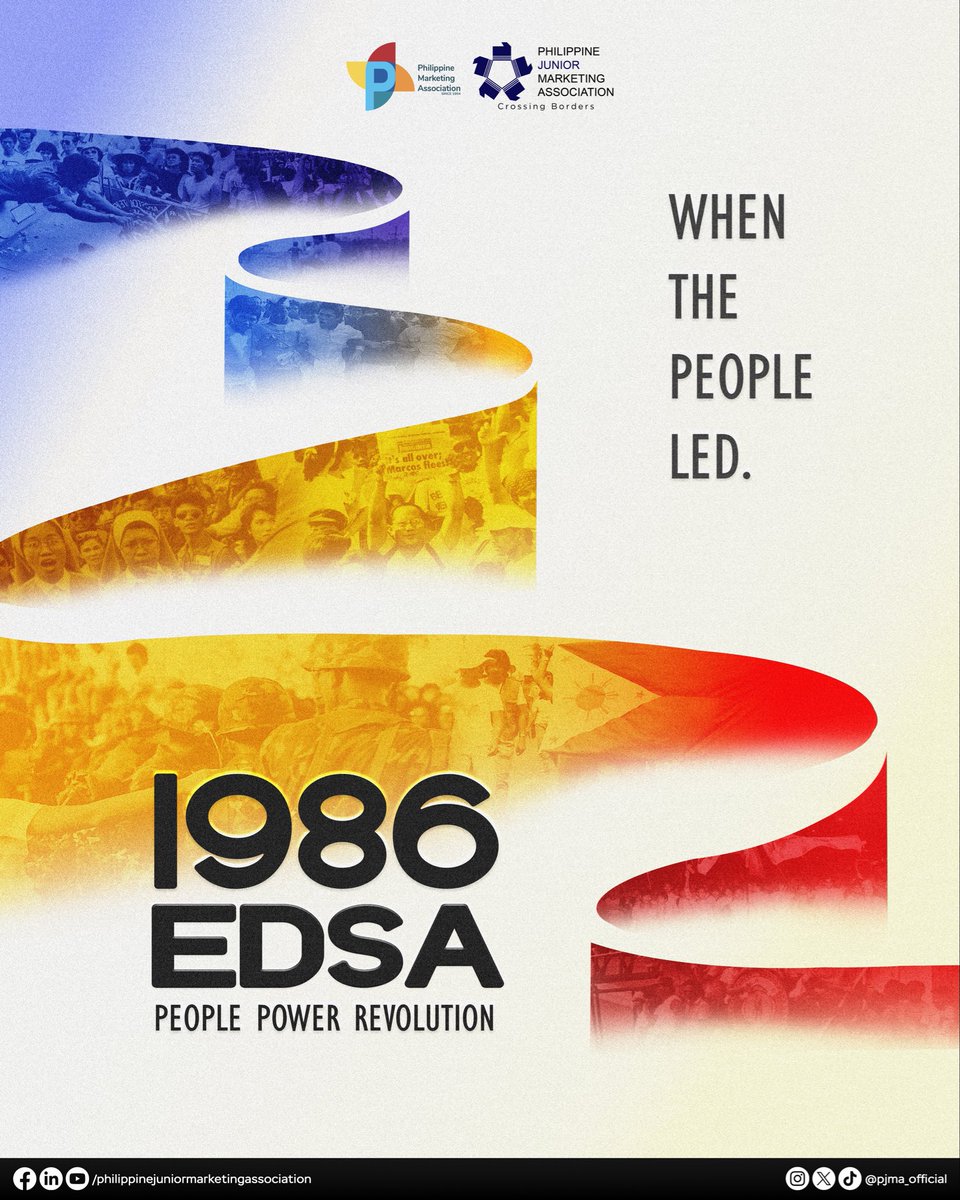 As the 40th anniversary of the EDSA People Power Revolution is commemorated, let us take a moment to reflect on the role of community in championing trust and solidarity towards development through the years.

#EDSAPeoplePowerRevolution 
#OnePJMA