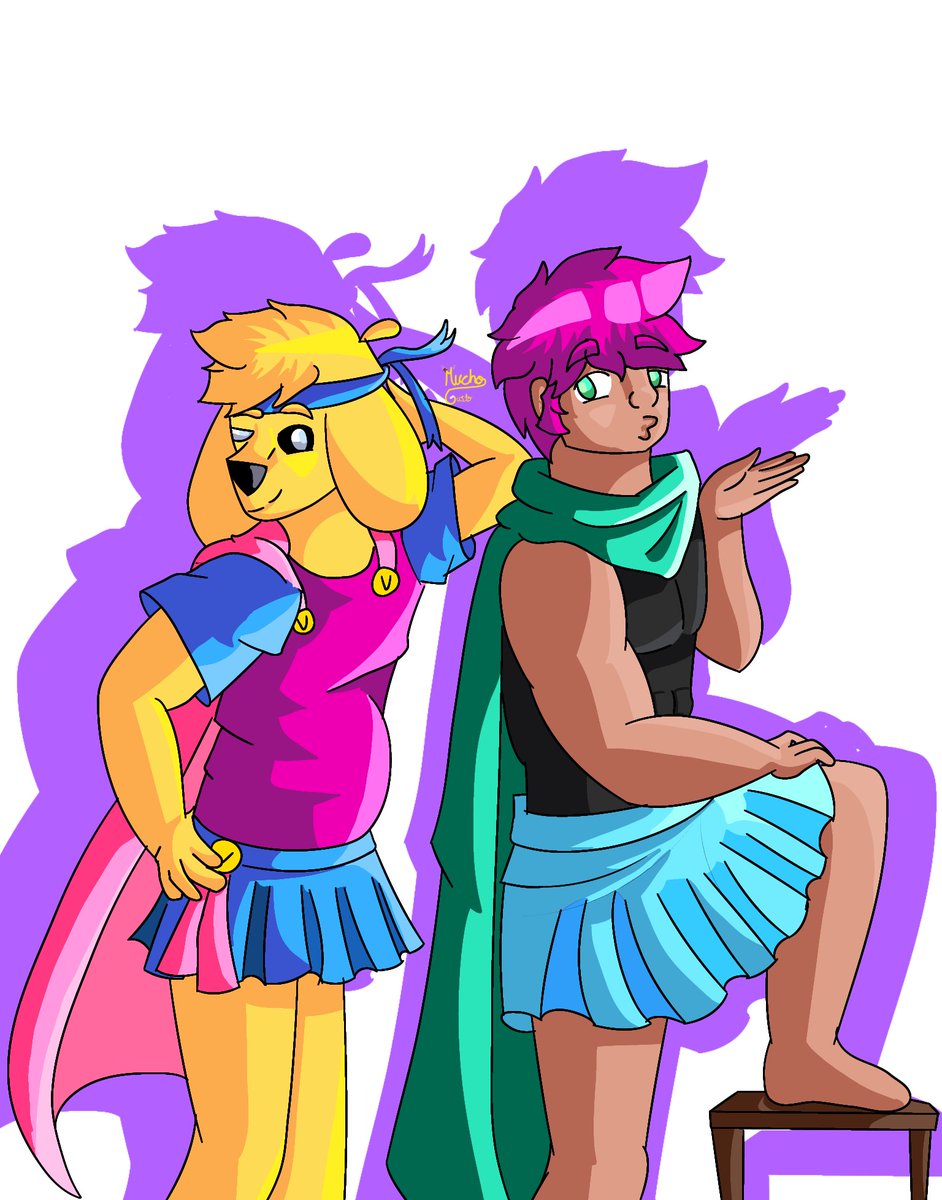 💛🩷 falditas y capas 🩷💛

#CoMPaS #Mikecrack #invictor #Miketor