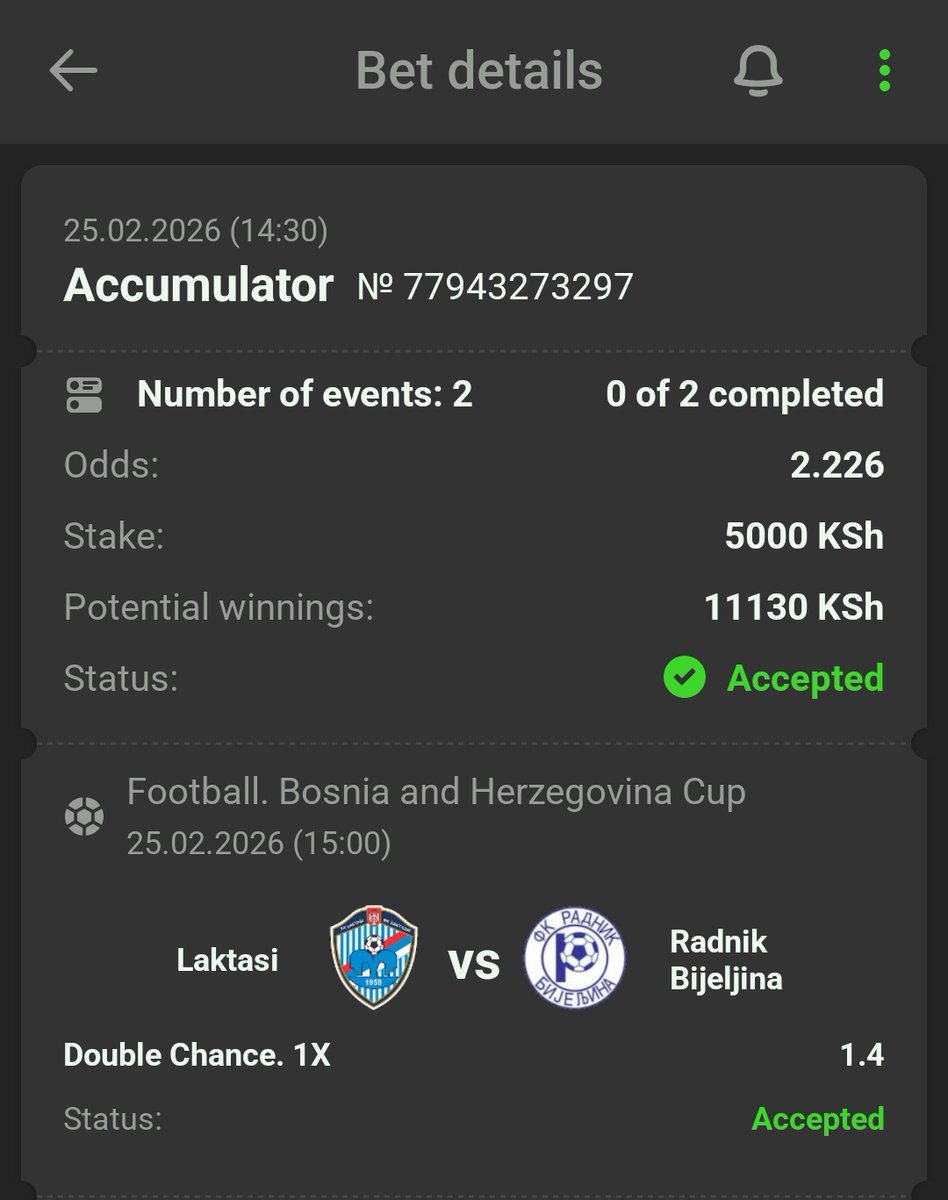 Lunch natoa hapa.

- 8JTDQ / 5ZTDQ

Don't have an account with Fansport?

Access👉🏿 cutt.ly/peRR5nAZ
Use promocode👉🏿 CHAMP