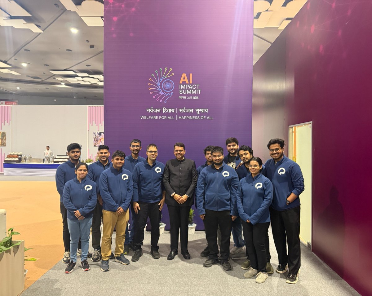 🚨 Puch AI team with the Maharashtra CM at the AI Impact Summit

CEO Siddharth Bhatia said "When states compete on AI, India wins."