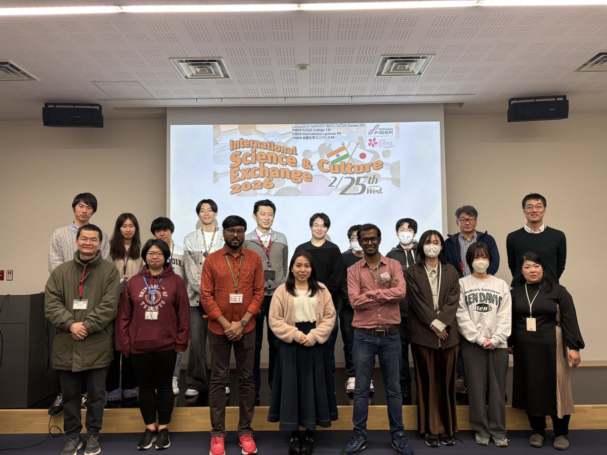 shtakaha's tweet photo. We welcome two PhD students from India supported by JST. We will collaborative research works and exchange programs in Konan FIBER and more. #sakurascience @konanfiber https://t.co/DlsGk9SJdo