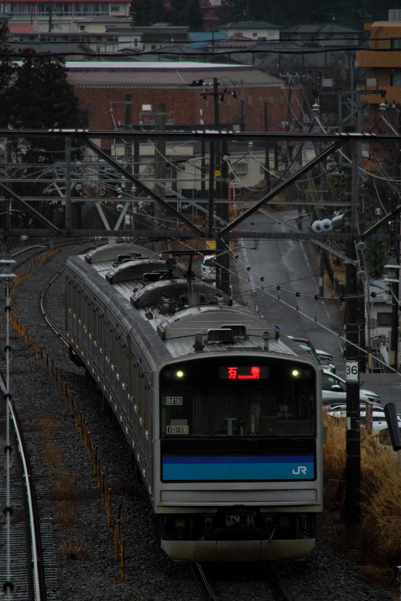 205系 #仙石線 #下馬 そぼ降る雨のM18。(1521S・2026-02-25)