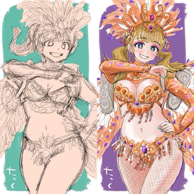 サンバガール84💃🏻(ブラッシュアップ) 
#イラスト #illustration 