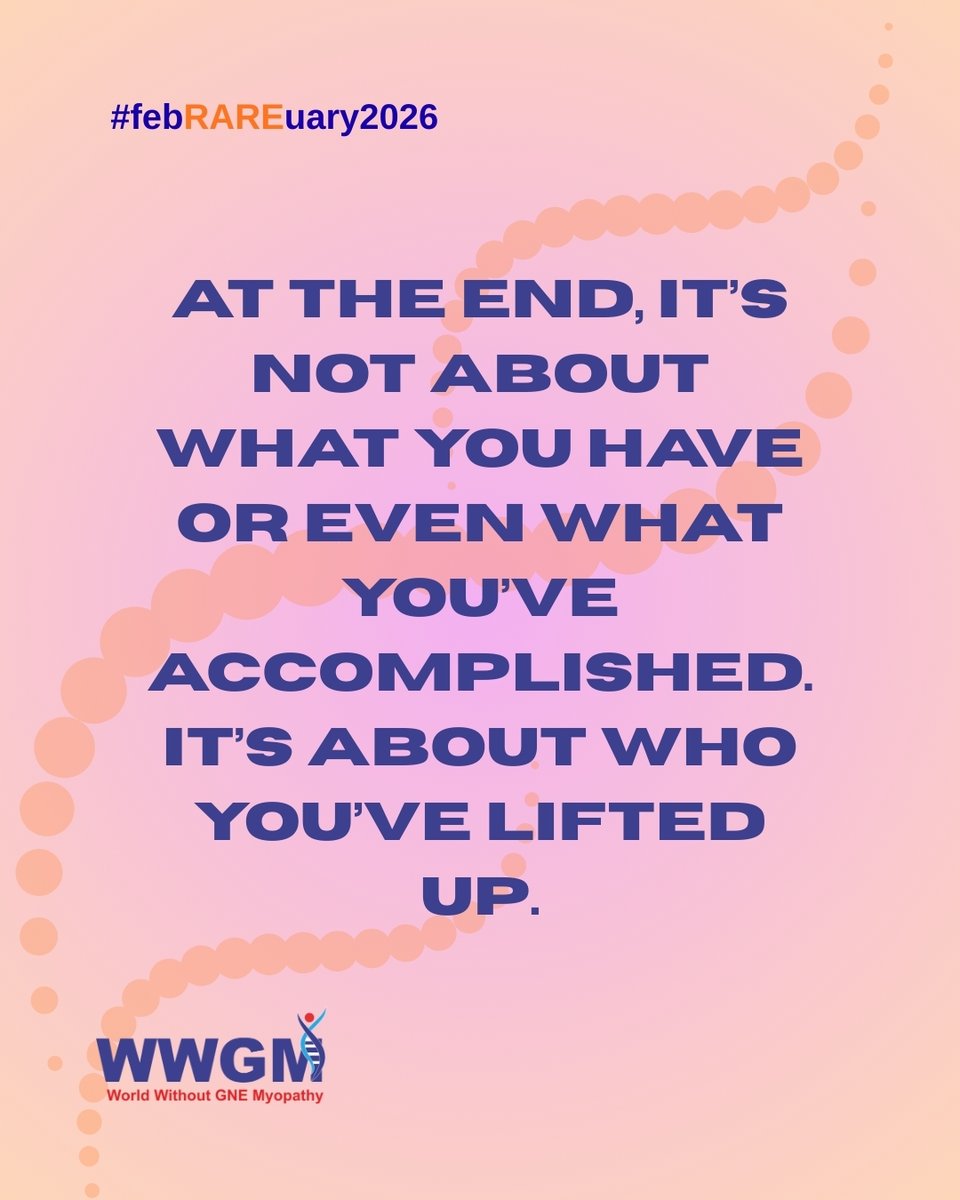 World Without GNE Myopathy (WWGM) tweet media