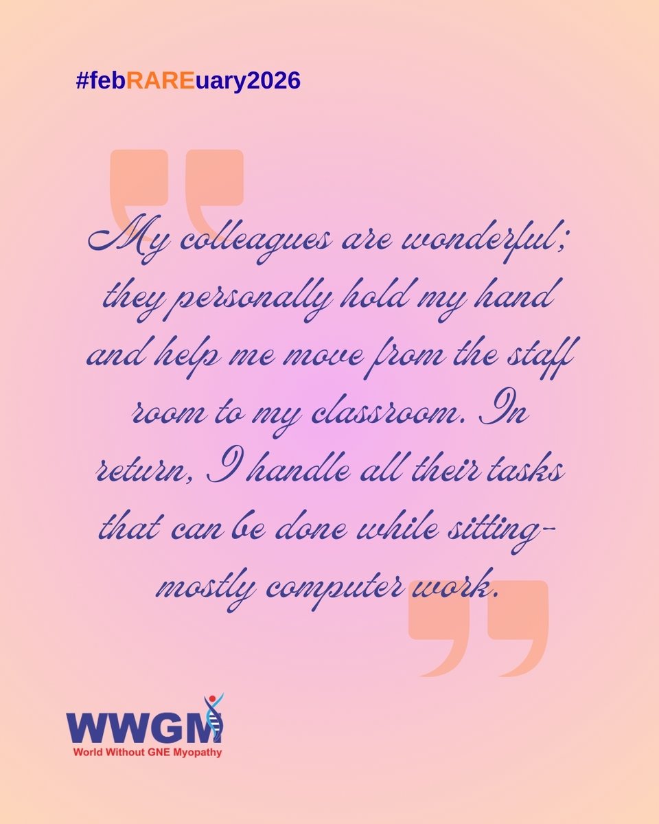 World Without GNE Myopathy (WWGM) tweet media
