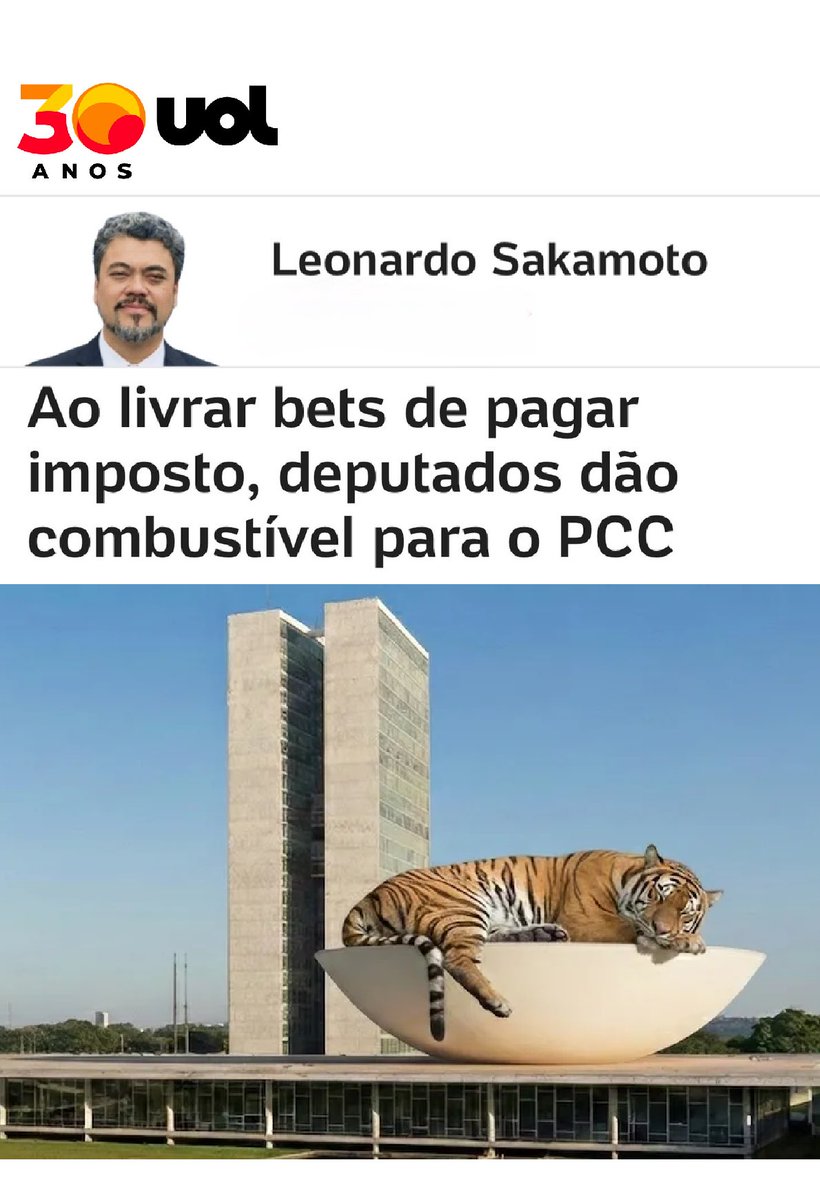 Ao livrar bets de pagar imposto, deputados dão combustível para o PCC… - Veja mais em noticias.uol.com.br/colunas/leonar…