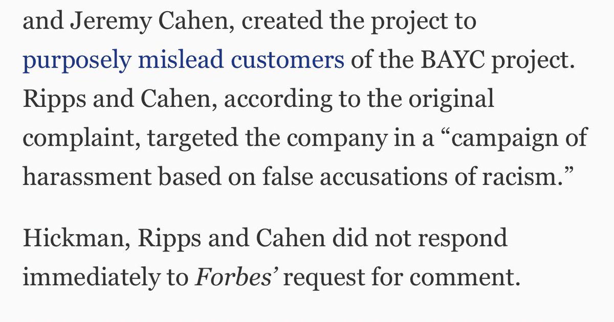 Remember when <a href="/Forbes/">Forbes</a> published an article about me and said I was “not available for comment”?

The author of the article was <a href="/marigra21sl/">Maria Gracia Santillana</a> 

She literally has my personal cell number and email, made zero attempt to contact me in anyway. Then published outright lies.

😂