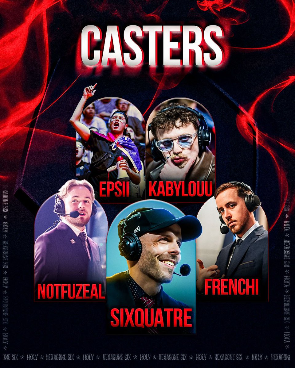 Une Lan ne serait pas aussi belle sans un crew cast de qualité ! 

Cette année, retrouvez :
<a href="/Epsii_R6s/">Epsii</a> 
<a href="/frenchir6s/">Paul Droal</a> 
<a href="/Kabylouuuu/">Malik - Caster R6S🥖</a> 
<a href="/notFuZeAL/">Antoine</a> 
<a href="/Sixquatre/">Sixquatre</a>