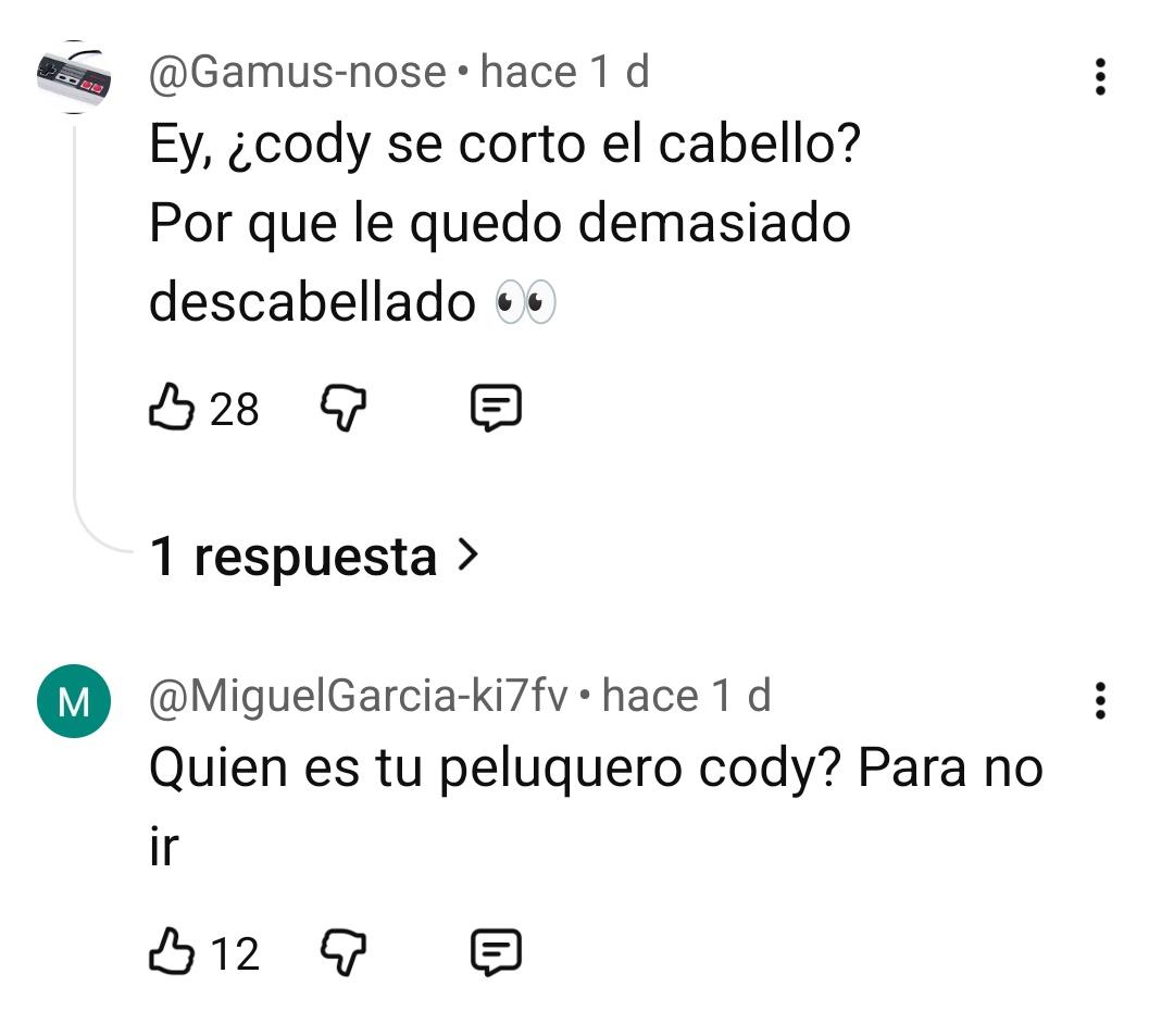 Fresit_4_'s tweet photo. ¿Que les pasa a los comentarios del vídeo del poppy 5 con el pelo de Cody? Pobrecito, no es su culpa tenerlo así https://t.co/bqEQNfHapg