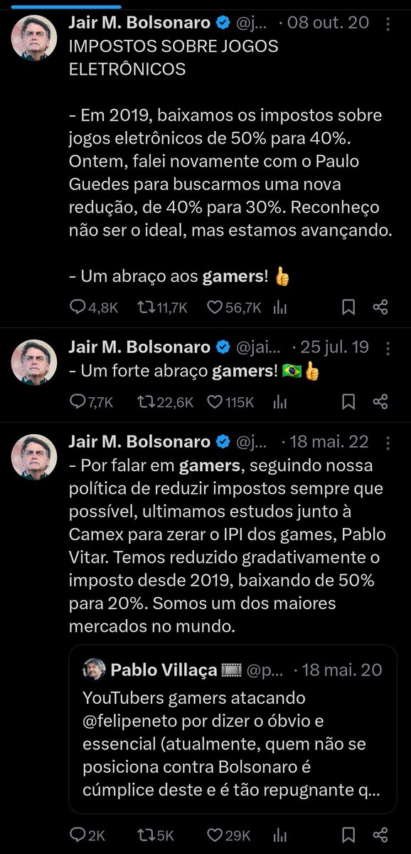 Byanu's tweet photo. Saudades da época em que o presidente reduzia o imposto sobre games e não aumentava.

Ei, @LulaOficial, vai tomar no koo. https://t.co/ulzZlrG8rn