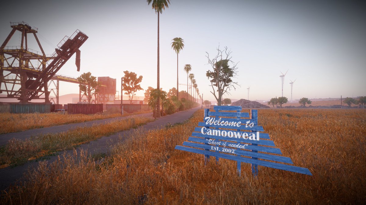 SummitLifeArma's tweet photo. Every map needs a proper outback. We built the ultimate one. 🦘

Welcome to this absolute shithole. No luxury, no paved sidewalks. Just red dirt, rusty shipping containers, and a local firearms store in the absolute middle of nowhere. If your car breaks down out here... good luck.

Explore the dust
https://t.co/tNRbidIrDD
#SummitLifeRP #ArmaReforger #Roleplay #RPCommunity