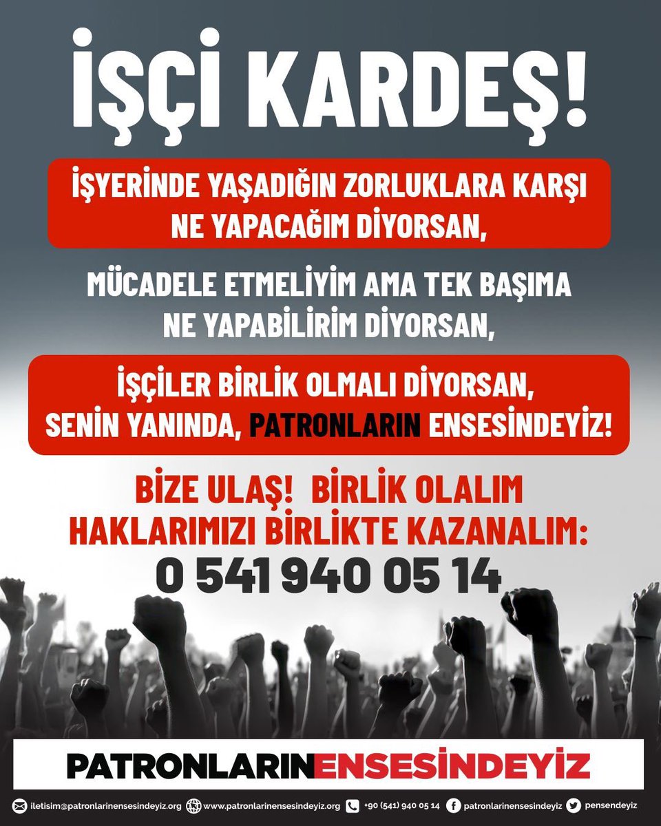 İnşaat ve Kule Vinç İşçileri Dayanışma Ağı tweet media