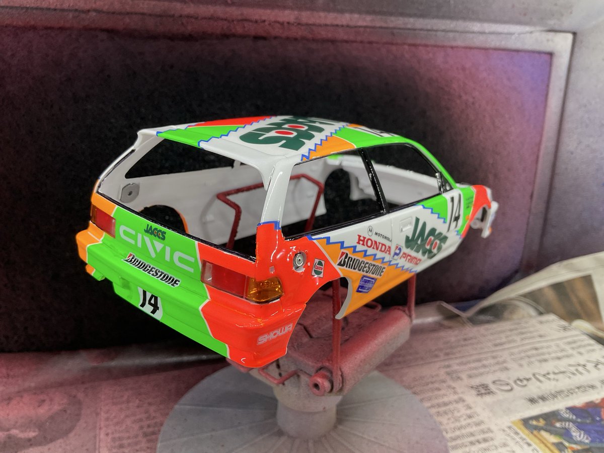 JACCSシビックEF9 画像的に変化も面白味もありませんが、クリアー2回目