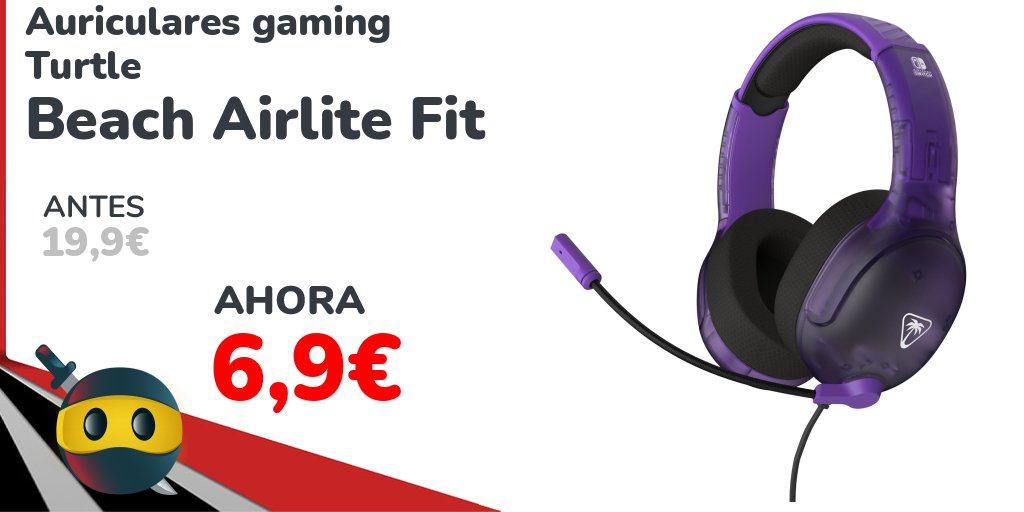 michollo's tweet photo. 🎧🔥 Auriculares Gaming Turtle Beach Airlite Fit 🎧🕹

▶️ https://t.co/p2sVSkGkNB

#TurtleBeach #AirliteFit #Gaming #AuricularesGaming #Gamer #Sonido #Comodidad #Esports #Tecnologia #CholloTech #Ofertas #GamingGear https://t.co/TGTZPbhLQH