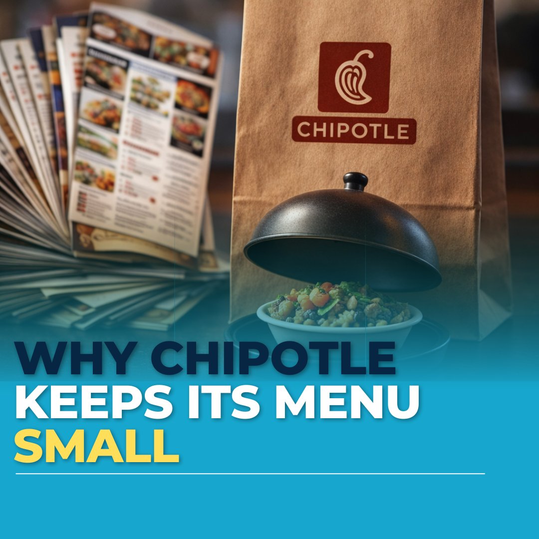 Chipotle built a $60B brand selling basically the same core ingredients.

Burrito. 
Bowl. 
Tacos. 
Salad.

That simplicity isn’t lazy. 
It’s profitable.

Here’s why:

1️⃣ Lower Food Waste Fewer ingredients mean tighter inventory.
If you spend $80,000 a month on food and reduce