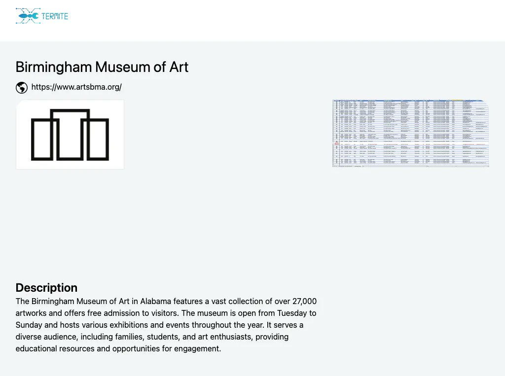 DailyDarkWeb's tweet photo. United States 🇺🇸 - Birmingham Museum of Art has allegedly been compromised by the Termite ransomware group, exposing financial records, extensive donor details, credit card reports, and internal employee files. https://t.co/pSKl0BsROO https://t.co/3r7M1aKWgS