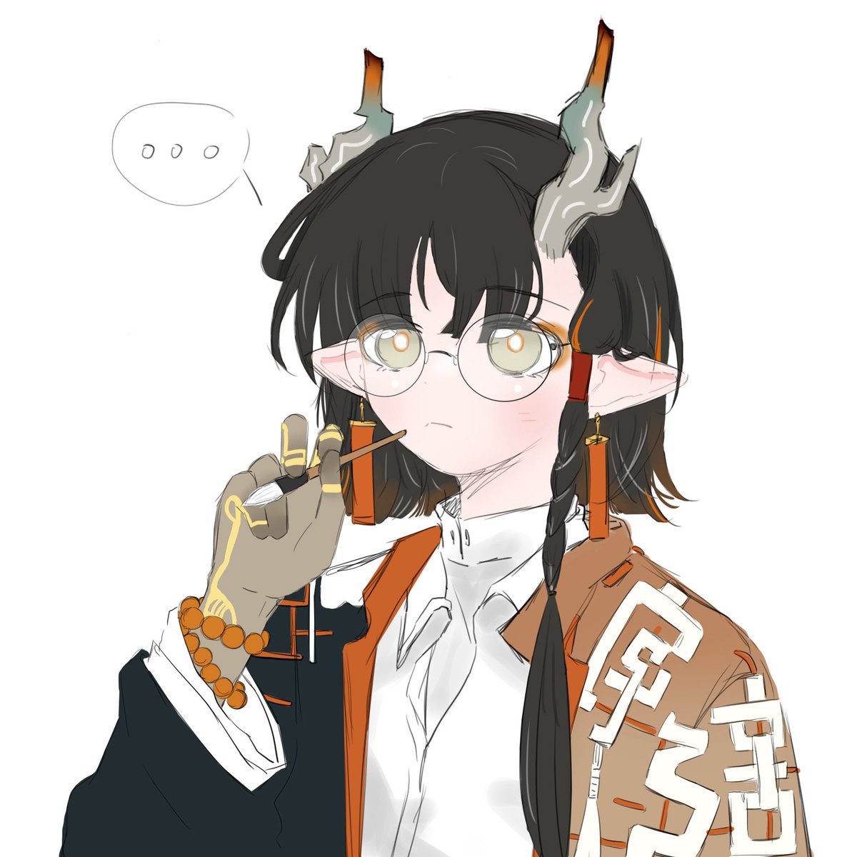 emitR10's tweet photo. 最近的岁家，主要是颉
 #アークナイツ #Arknights https://t.co/ZMzy0kA92k
