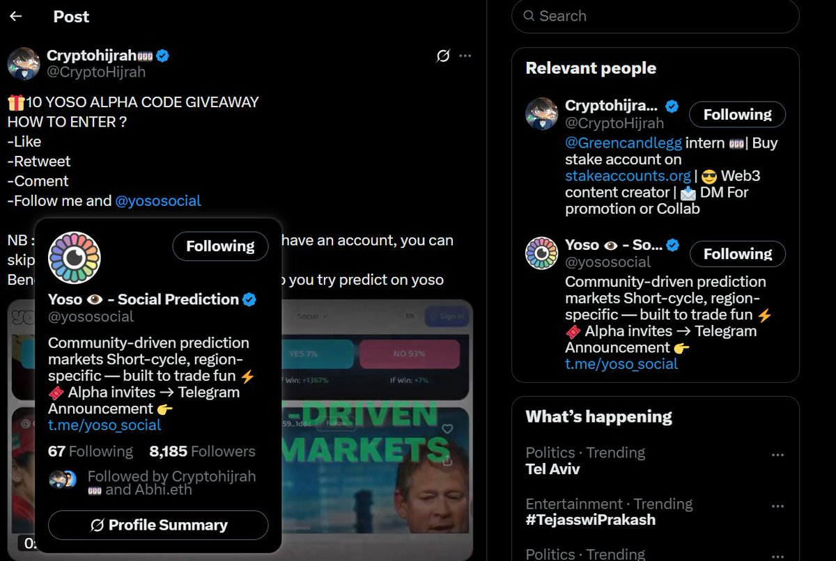 web334455's tweet photo. @CryptoHijrah @yososocial done sir https://t.co/O0b1DcYlgV