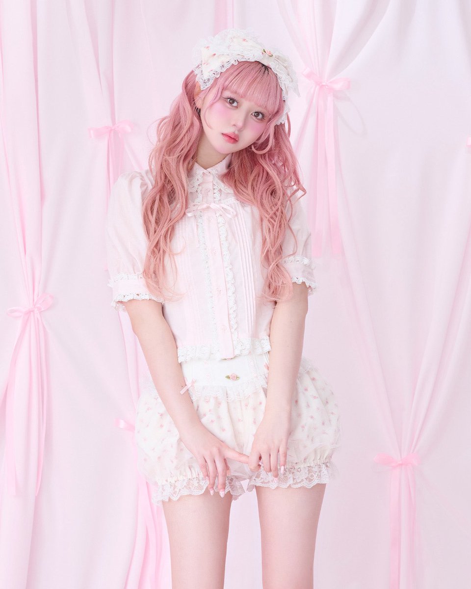 rose garden short pants WHITE / PINK S / M 13,200 yen (tax in