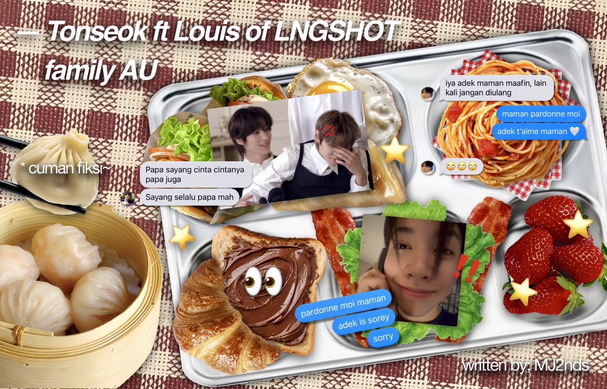 MJ2nds's tweet photo. Tonseok ft Lo—uis of LNGSHT 
Family AU
Written by MJ https://t.co/I6Gej59yIF