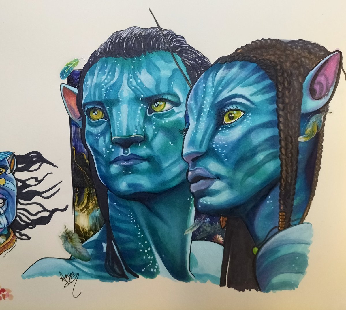 Un poquito contenta con el resultado 🫂🩵

#avatar #AvatarFireAndAsh #AvatarTheWayOfWater #Neytiri #neytijake