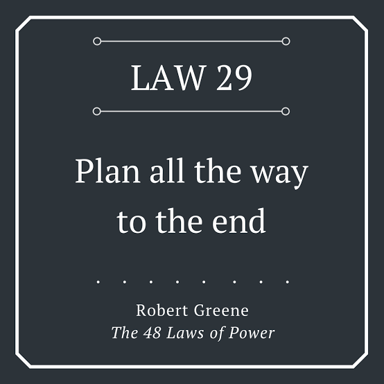 dmightyangel's tweet photo. TINUBU ABD THE 48 LAW OF POWER...

Which one came to mind with the most recent development from the pages of that famous book? Which one can you link to deliberate plans and visions of President Tinubu as a man who plans far ahead of his generation?

I think Law 29 in that book  will fit in perfectly....

Law 29: “Plan All the Way to the End”
- 48 Laws of Power (Robert Greene)

“Make detailed plans with a clear ending. Think far ahead, take into account all possible developments, plan all the way to the end, and don’t be swayed by wishful thinking. Then pursue your plans and don’t be tempted from your path.”

If you check the Police Act and how things are playing out, then you will understand this thought I put down here...🤔🤔

My comment:
There are people in life that once you have contact with them, your upward progress is guaranteed. The story of President Tinubu if written in the book of wisdom between year 1999 and now will fit in perfectly into such character of people that pull you upward as they move and progress upward....

Tinubu planned all the way to the end of his game and God helped him to achieve it....
He didn't just plan his life, he ensured those around him or that crossed his path at any point are planned along his upward vision....

May we all encounter our destiny helper in REAL TIME🙏🙏
