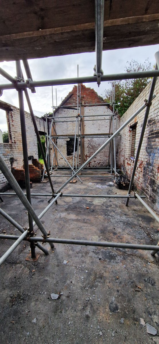 We don't only do commercial - listed building consent just in to rebuild this residential barn on a bigger and better footprint, with solar!