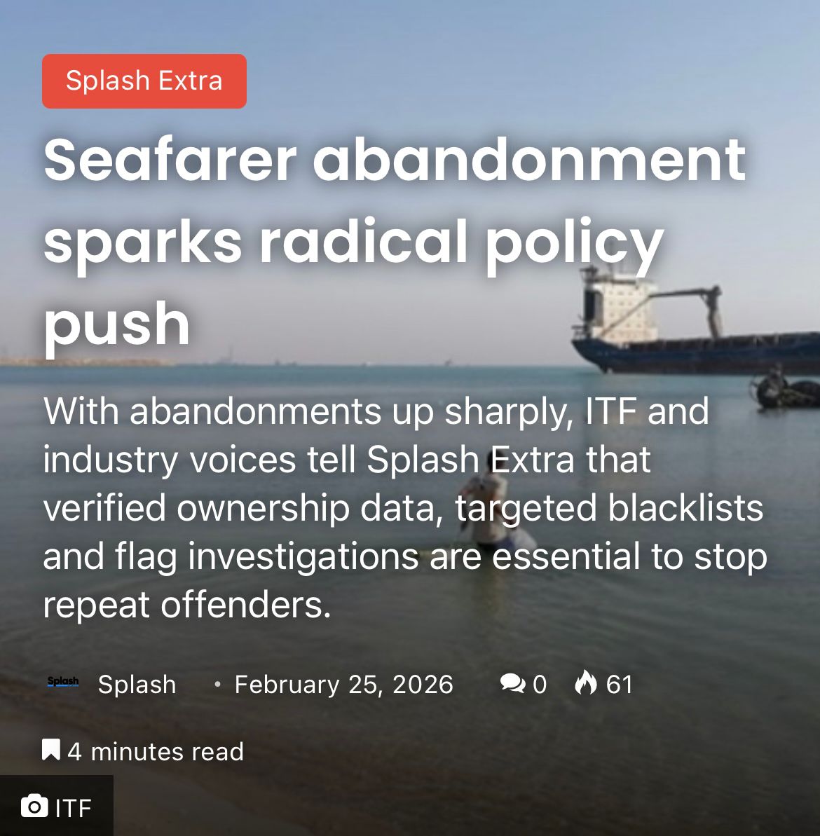 International Transport Workers' Federation (ITF) tweet media