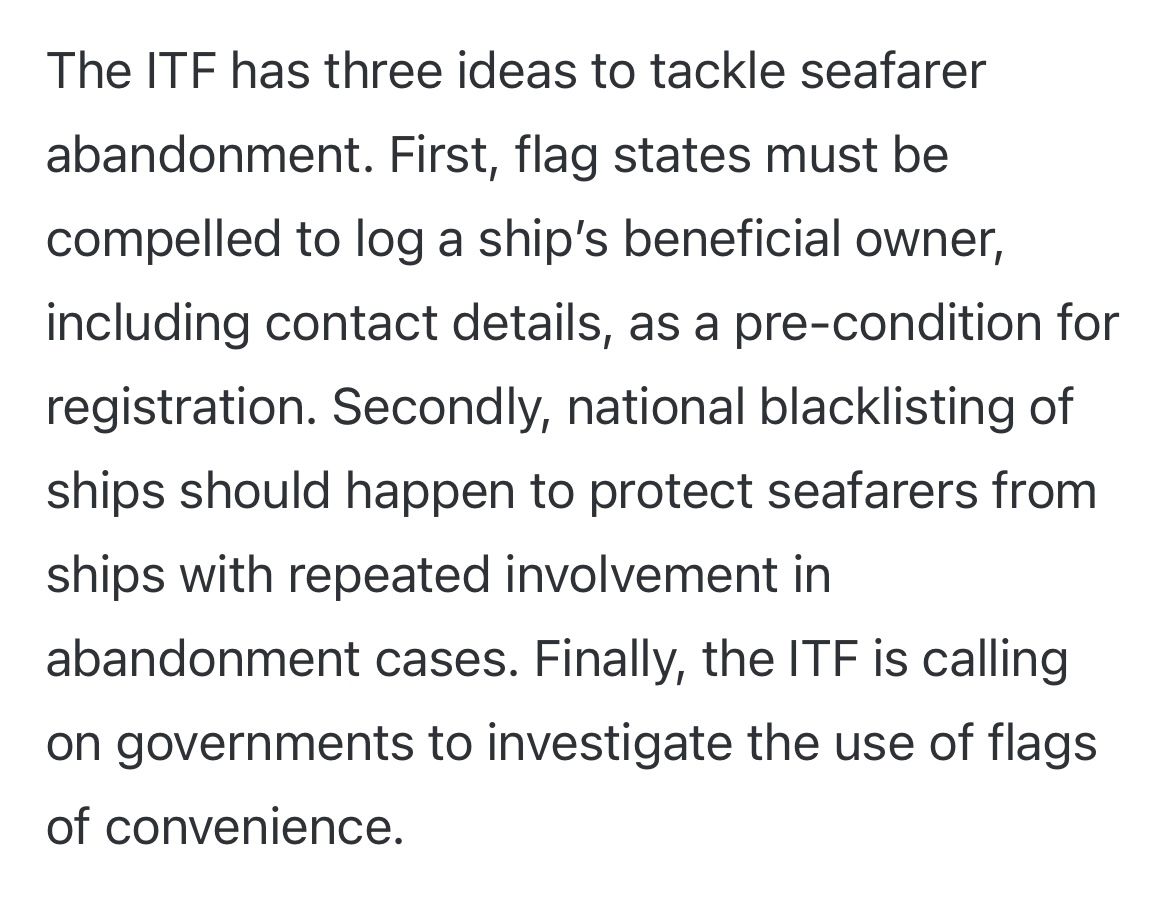 International Transport Workers' Federation (ITF) tweet media