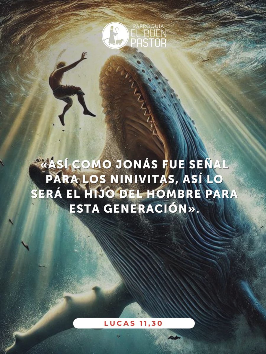 Lecturas meditadas en video:
youtu.be/IBxqGAO7CVo?si…

Lectura meditada en audio:
rezandovoy.org/reproductor/or…
-‐-

Hoy, Jesús nos dice que la señal que dará a la “generación malvada” será Él mismo, como la “señal de Jonás” (cf. Lc 11,30). De la misma manera que Jonás dejó que lo