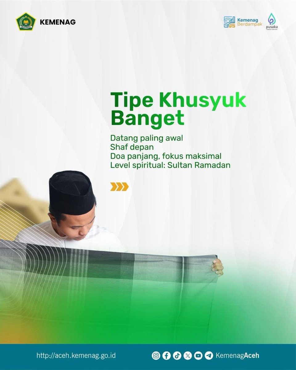 KemenagAceh's tweet photo. Tarawih bukan hanya tentang rakaat, tetapi tentang konsistensi dan niat yang dijaga setiap malam. Yuk maksimalkan ibadah di sisa-sisa bulan Ramadan tahun ini 😊 
#ramadan #kemenagberdampak #kemenagaceh https://t.co/JCYKdEYOCP