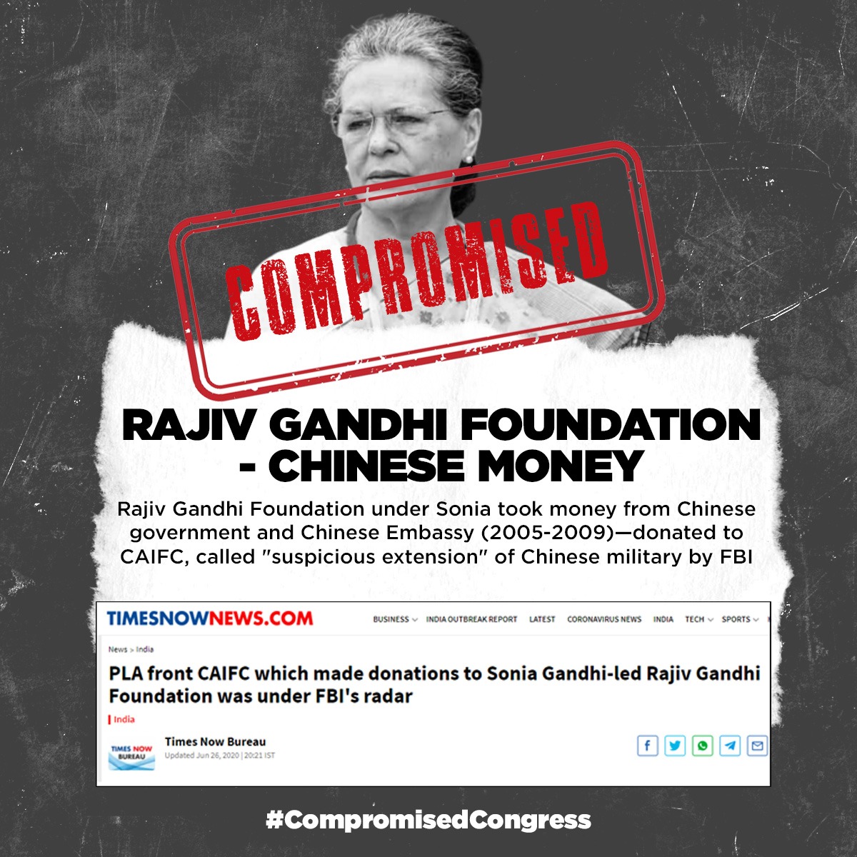 BJP4TamilNadu's tweet image. Rahul and Sonia Gandhi's Compromises

#CompromisedCongress 

1/4