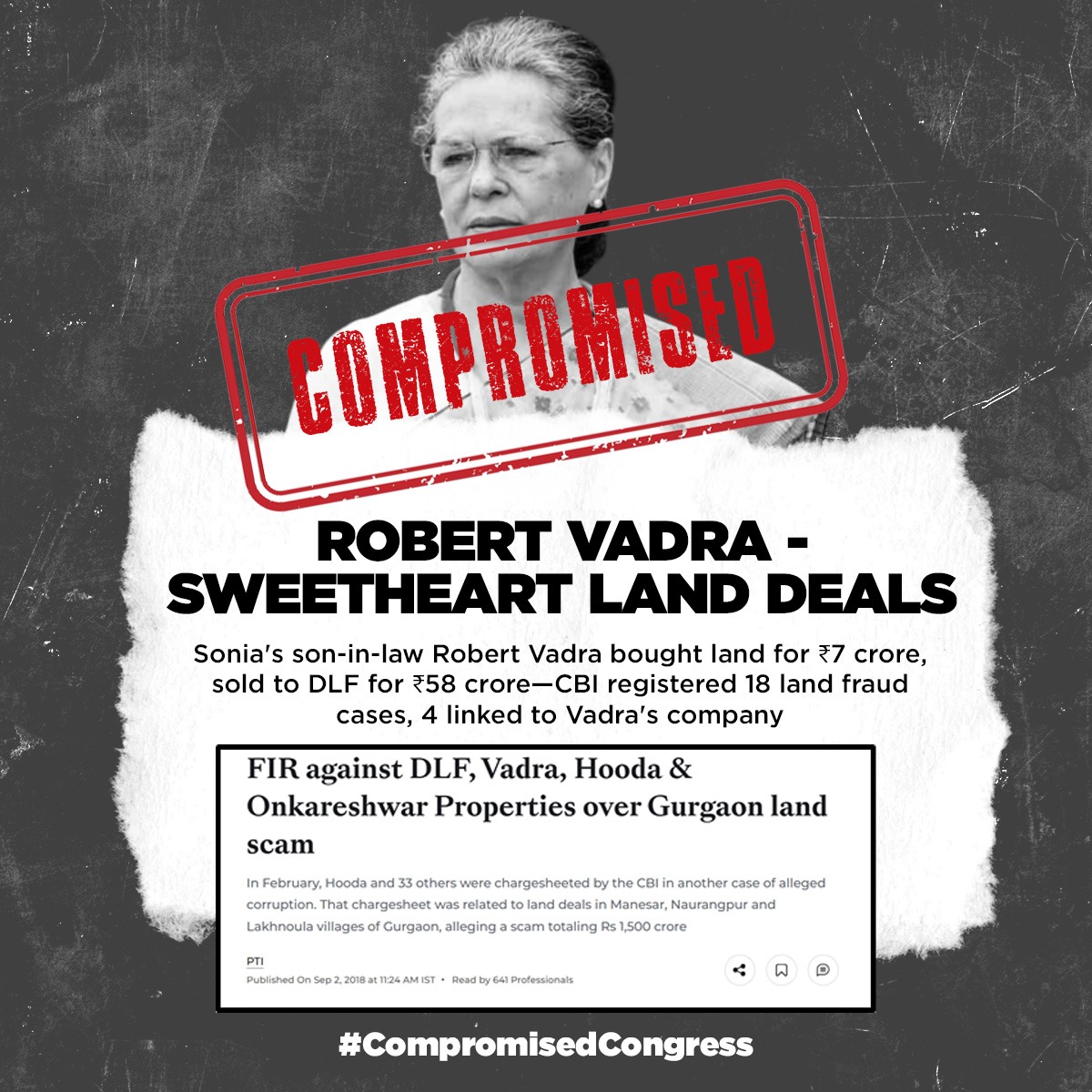 BJP4TamilNadu's tweet image. Rahul and Sonia Gandhi's Compromises

#CompromisedCongress 

1/4