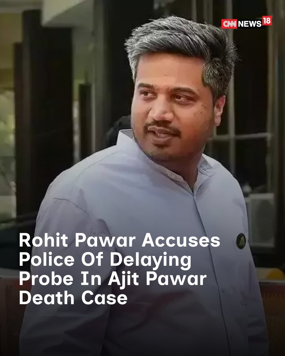 CNNnews18's tweet image. Rohit Pawar demanded action in Ajit Pawar death case, alleging negligence by VSR Company

#rohitpawar #AjitPawar #ajitpawardeath 

news18.com/india/why-no-f…