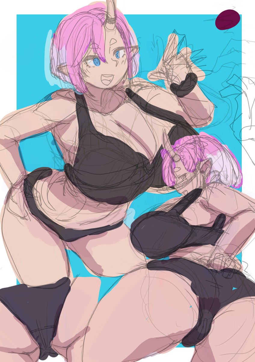 すけべのお進捗ー
明日で線画取って明後日で色塗り行けるかな行けるといいな 