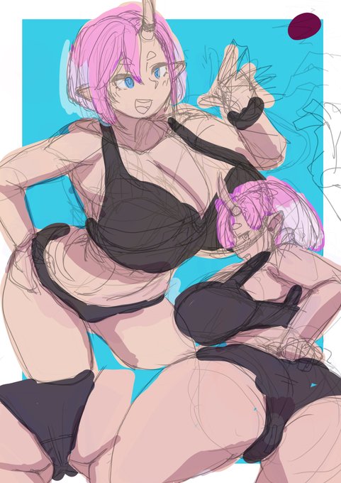 すけべのお進捗ー
明日で線画取って明後日で色塗り行けるかな行けるといいな 