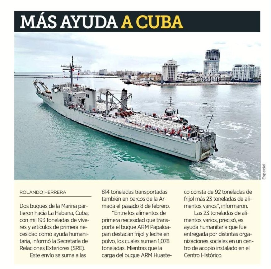 Y mientras sucedía lo del Mencho...

La Mencha ya envió más ayuda humanitaria a Cuba. 

Ojalá algún día pueda enviar ayuda humanitaria a los pueblos olvidados de la sierra de Guerrero y de Oaxaca.

Ojalá...