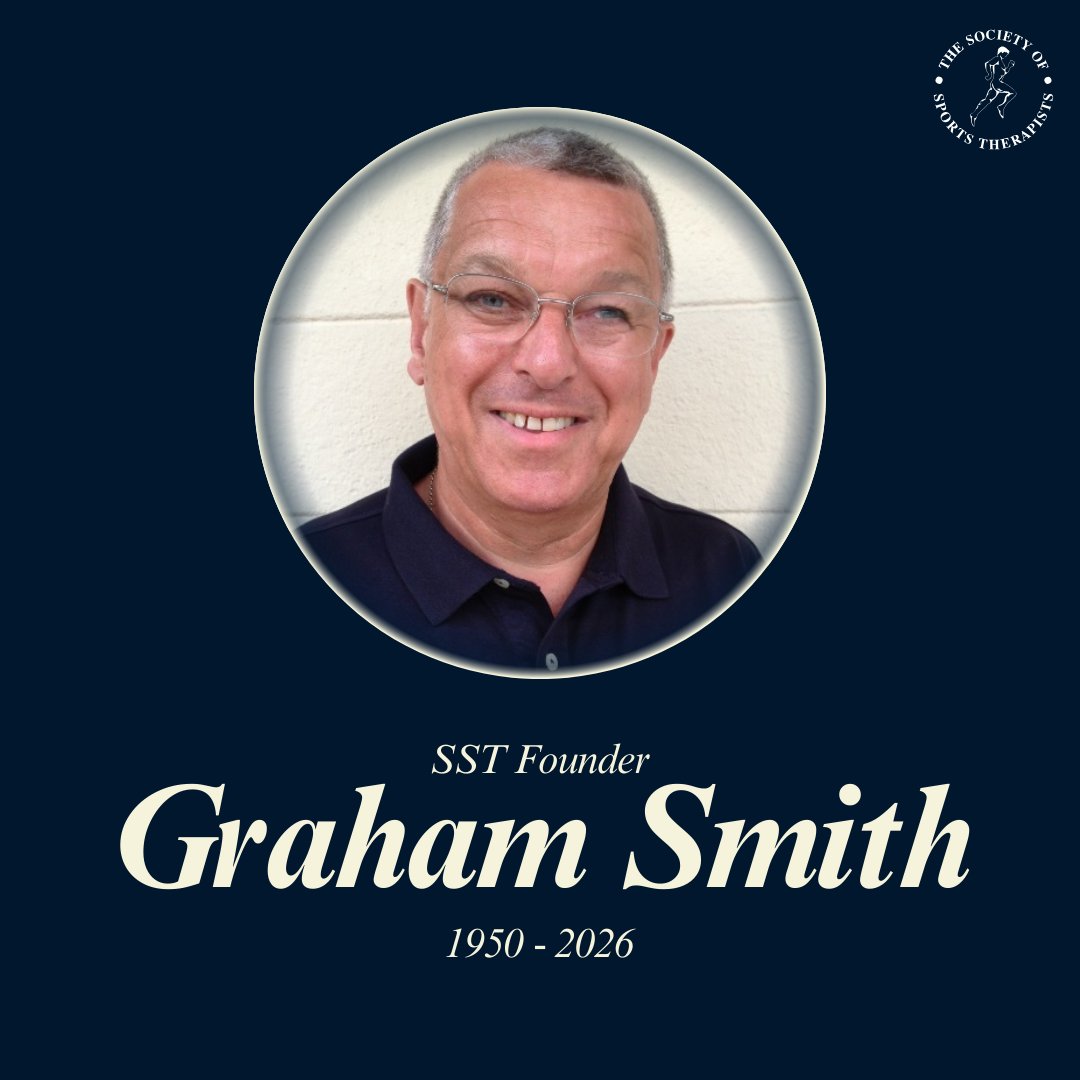 TheSSTofficial's tweet photo. The Society of Sports Therapists is saddened to announce the passing of our founder, Professor Graham Smith.

We mourn his passing with gratitude and respect.

Please join us in remembering Graham by reading more of his wonderful story: https://t.co/fI7zuP03k7 https://t.co/Uc81bK5942