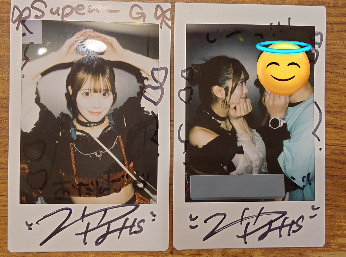 2/23のチェキ⑦ いろはちゃんと、お団子いろはちゃん可愛いです