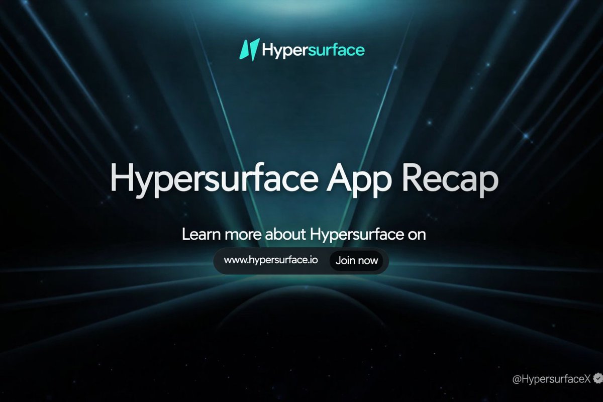 Hypersurface App Recap:

• Buy back your position. Close early, unlock collateral before expiry.
• 1-DTE options are live on $HYPE $kHYPE $BTC $ETH on HyperEVM.
• 10M+ total trading volume crossed. Next milestone approaching.
• $kHYPE listed.
• More traders settling,
